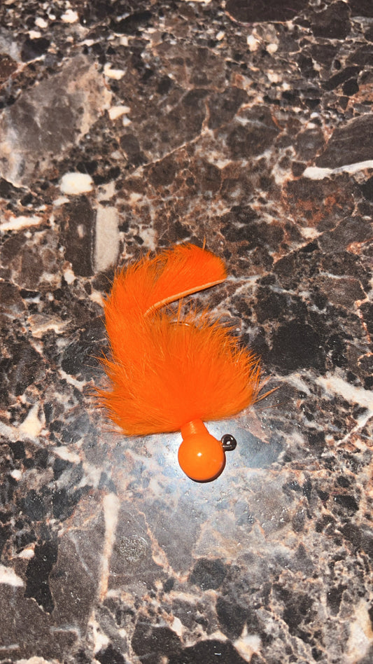 1/2 oz jig orange head and body