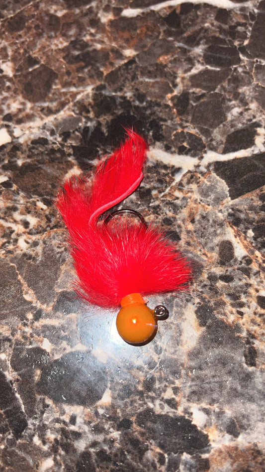 1/2 oz jig metallic orange head red  body